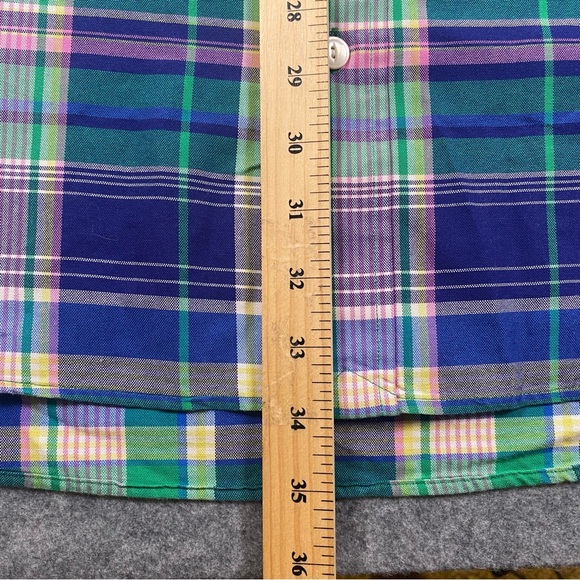 Polo by Ralph Lauren Men's Multicolor Plaid Dress Shirt, Long Sleeve, Size 3XB - Picture 8 of 14